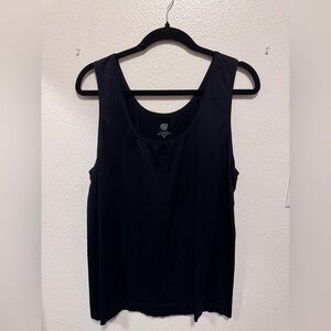 Black Women's Tank Top by - Classic Scoop Neck